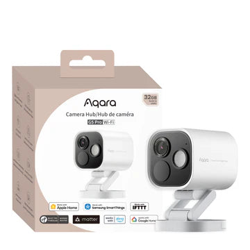 Aqara G5 Pro Outdoor Camera Hub WiFi  (White/Grey)