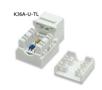 KJ6A-U-TL-i-Net Networks Keystone Jack Category6A Unshielded Tool Less